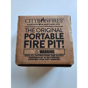 City Bonfires Portable Mini Fire Pit, 3-5 Hrs Time, Emergency Heat-Camping Stove
